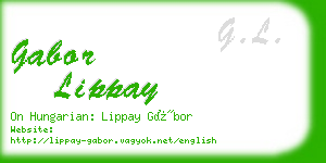 gabor lippay business card